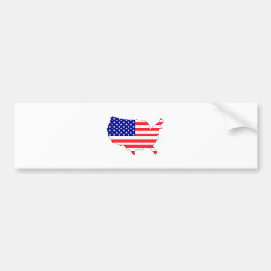 Volledige grootte vlag Verenigde Staten Bumpersticker