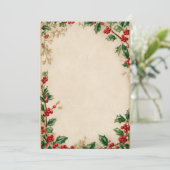 Volledige Hulst Guirlande Rand Kaart (Staand voorkant)