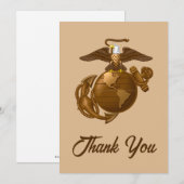 Volledige kleur EGA - Bronze Bedankkaart (Voorkant / Achterkant)