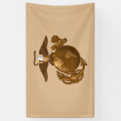 Volledige kleur EGA - Bronze Spandoek (Verticaal)