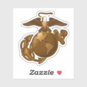 Volledige kleur EGA - Bronze Sticker (Vel)