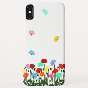 Volledige kleurenpapaver iPhone XS max hoesje