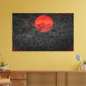 Volledige maan #5 canvas afdruk (Insitu (Woonkamer))