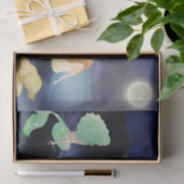 Volledige maan aan de Zeemeermin Tissuepapier (Geschenk)