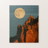 Volledige maan | Basalt Cliffs Smith Rock State Pa Legpuzzel (Verticaal)