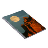 Volledige maan | Basalt Cliffs Smith Rock State Pa Notitieboek (Rechterzijde)