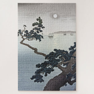 Volledige maan bij Akashi-strand door Tsuchiya Koi Legpuzzel