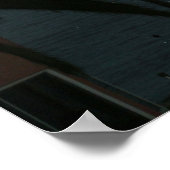 Volledige maan boven water poster (Hoek)