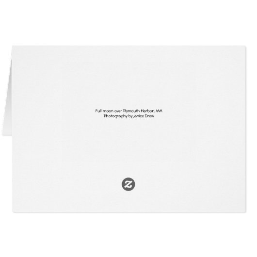 Volledige maan collage over Plymouth Harbour (Achterkant Horizontaal)