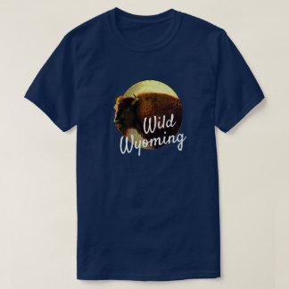 Volledige maan en Buffalo Wilde Uw Staat T-shirt