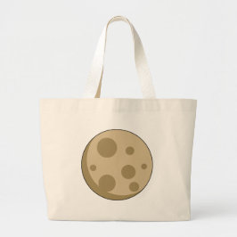Volledige maan grote tote bag