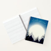 Volledige maan in het Forest Dream Journal Notitieboek (Binnen)