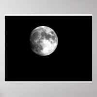 Volledige maan in zwart-wit