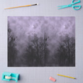 Volledige maan met Paarse Ravens-borstpapier Tissuepapier (Craft)