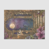 VOLLEDIGE MAAN MIDNIGHT TUIN DECOUPAGE TISSUE PAPI TISSUEPAPIER (Voorkant)