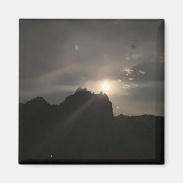 Volledige maan over Cathedraal Rock met Orb Sedona Magneet