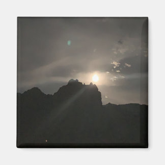 Volledige maan over Cathedraal Rock met Orb Sedona Magneet