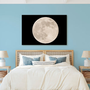 Volledige maan over de toetsen van Florida Canvas Afdruk
