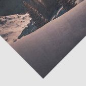 Volledige maan over sneeuwberg, ontkoppeling van b tissuepapier (Detail)