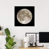 Volledige maan poster (Thuiskantoor)