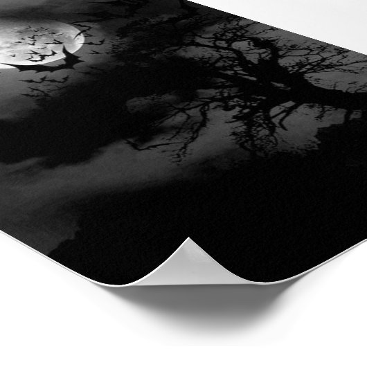 Volledige maan poster (Hoek)