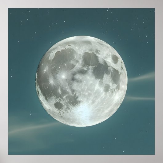 Volledige maan poster (Voorkant)
