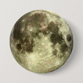 Volledige maan ronde button 7,6 cm