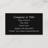 Volledige maan visitekaartje (Achterkant)