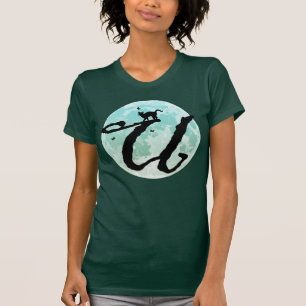 Volledige monogram T-shirt met U-Initiaal voor maa