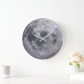 VOLLEDIGE MOON aangepaste klok - Groot 10,75 inch (Huis)