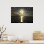 VOLLEDIGE MOON BIJ SMATHERS BEACH POSTER (Keuken)