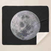 VOLLEDIGE MOON Custom Sherpa Blanket Deken (Voorkant (horizontaal))