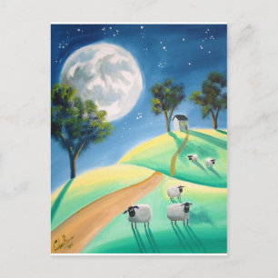 VOLLEDIGE MOON- EN SCHEEPSBETALING BRIEFKAART