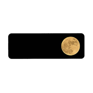 Volledige Moon Return-adreslabels Etiket