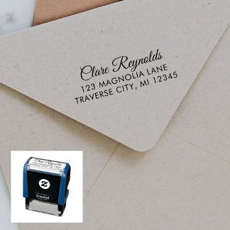 Volledige naam retouradres  zelfinktende stempel