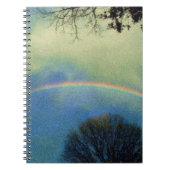 Volledige regenboog in Seurat-stijl Notitieboek (Voorkant)