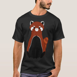 Volledige rode panda t-shirt