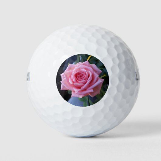 Volledige roze roos golfballen (Voorkant)