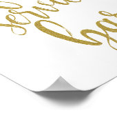 Volledige servicebalk Glitter 8x10 bruiloft-teken Poster (Hoek)