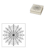 Volledige Spider Web Halloween Outline Rubberstempel (Gestempeld)