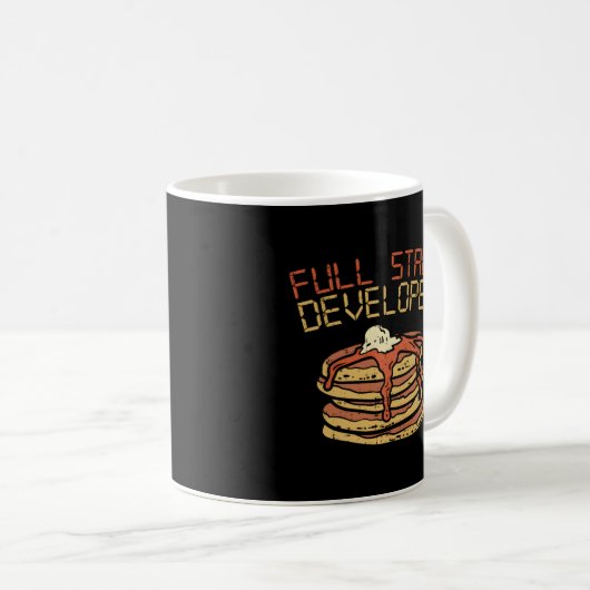 Volledige Stack Developer Programmer Coding Coder Koffiemok (Voorkant rechts)