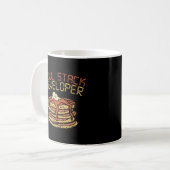 Volledige Stack Developer Programmer Coding Coder Koffiemok (Voorkant links)