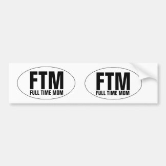 VOLLEDIGE TIJDMOMMER BUMPERSTICKER