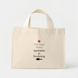 Volledige tijdverpleegkundige specialiseert zich i mini tote bag