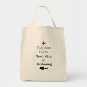 Volledige tijdverpleegkundige specialiseert zich i tote bag
