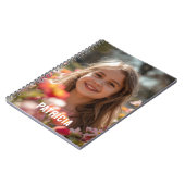 Volledige Verticale Foto Script Aangepaste Naam Notitieboek (Linkerzijde)