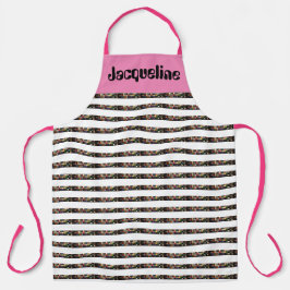 Volledige Vrouwen Kleurrijke Speelse Naaiende Draa Schort