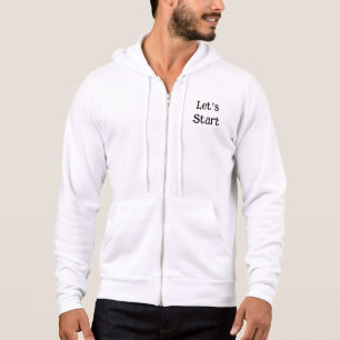 Volledige zip hoodie voor mannen