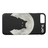 Volledige zwarte maan met zwarte tas Case-Mate iPhone case (Achterkant (Horizontaal))