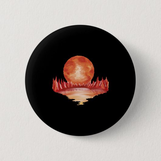 Vollemaansliefde Ronde Button 5,7 Cm (Voorkant)